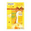 Weleda Baby Calendula Body Lotion and Shampoo-Body Wash Bundle, 6.8 Fluid Ounce (Pack of 2), Plant Rich Baby Care with Calendula and Sweet Almond Oil EXP 12/2027