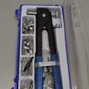 136pcs Rivet Nut Tool Kit Rivnut Tool Nut Rivet Gun kit Wrench Threaded Insert Rivnut Nutsert M6/ M3/M4/M5/M8 Set for Furniture,Decration,Car,Trailer,Boat,and More