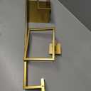 Brushed Gold Bathroom Towel Bar Holder Sets Premium Stainless Steel 4-Piece Bathroom Hardware Set Wall Mounted Bathroom Toilet Paper Holder with Shelf Set.