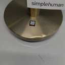 simplehuman Tension Arm Standing Paper Towel Holder, Heavy-Duty, Easy One-Handed Tear, Kitchen Countertop, Brass Stainless Steel