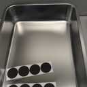 Stainless Steel Cat Litter Box - Litter Box for Cats - Easy to Clean, Never Absorbs Odor, Stains, or Rusts - Silver (17.7" L x 13.5" W x 4" H)