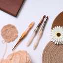 DAIZ CROCHET Ergonomic Handle Crochet Hooks 6.5" Resin Crochet Hooks Knitting Needle and Craft Yarn Weave 5.5 mm Jupiter Resin