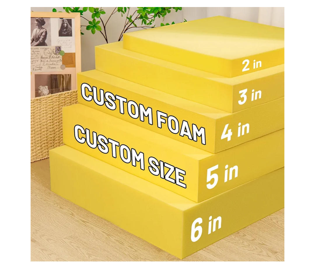 Lokex Cut to Size Foam,Custom Sofa Seat Replacement Cushion and Upholstery Foam,Replaceable High Density Foam