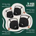 Kuoser Medium Dog Cone Collar After Surgery, Soft Cone for Dogs to Stop Licking, Breathable Pet Recovery Collar Comfy Elizabethan Collars, Adjustable Protective Dog Cones for Medium Dogs, Black M
