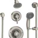 Moen Commercial Classic Posi Temp Shower System with Handheld for Bathroom, Valve Required, Brushed Nickel Finish, T8342EP15CBN