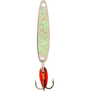 Bay de Noc Bay De Noc 2 1 Inch Swedish Pimple Jig 10 Ounce (Crushed Ice /Nickel Ice)