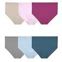 Fruit Of The Loom Womens Fit For Me Plus Size Underwear, Designed To Your Curves, Brief - Microfiber - Assorted, 10 Plus