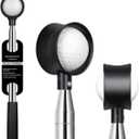Premium Press-Lock Golf Ball Retriever 9Ft / 12Ft / 14.5Ft / 16.3Ft with Reinforced Stainless Steel Shaft & Non-Slip Rubber Grip, Golf Ball Retriever Telescopic for Water