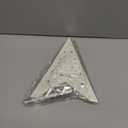 Mudder 19.7 Inch Christmas Star Paper Lantern 7 Pointed Christmas Window Lantern with 10 LED Light Strings Hanging Pendant Xmas Tree Ornaments for Holiday Decor Home (Classic,White)