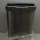 EKO Mirage-T 50 Liter / 13.2 Gallon Touchless Rectangular Motion Sensor Trash Can, Brushed Stainless Steel Finish