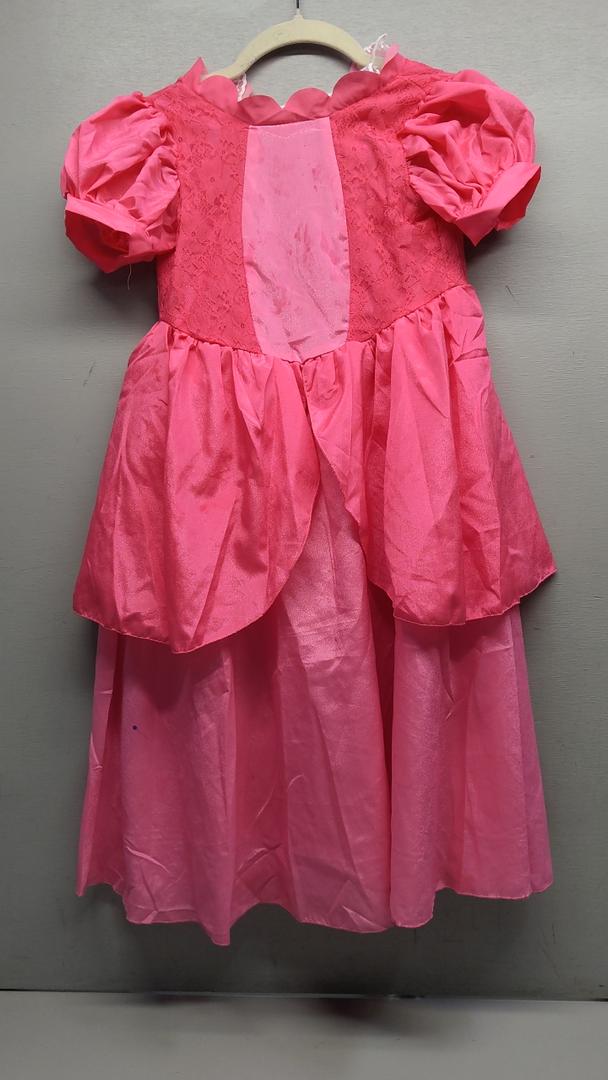 SYoimy Pink Princess Costume for Kids Princess Dresses for Toddler Girls Halloween Cosplay Party Dress Up 4t 5years, (Only Dress), Size 110