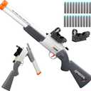 Shushuzz Toy Gun Double Barrel Shotgun Toy for Boys Age 8-12 - Realistic Foam Blaster with Scope & Soft Bullets, Outdoor Hunting Shooting Game Gift for Kids