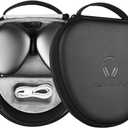 For Apple AirPods Max Case Accessory: WIWU AirPod Max Case with Sleep Mode | Airpod Max Accessories for Apple Headphones | Ultra-Slim Travel Carrying Case | Portable Storage Bag | Fits 1st & 2nd Gen (Black)