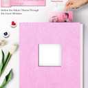 Artfeel Photo Album Self Adhesive Scrapbook Album for 3x5 4x6 5x7 8x10 Pictures,40 Pages Linen Cover with Display Window DIY Photo Book,Ideal Gifts for Family Travel Wedding Baby