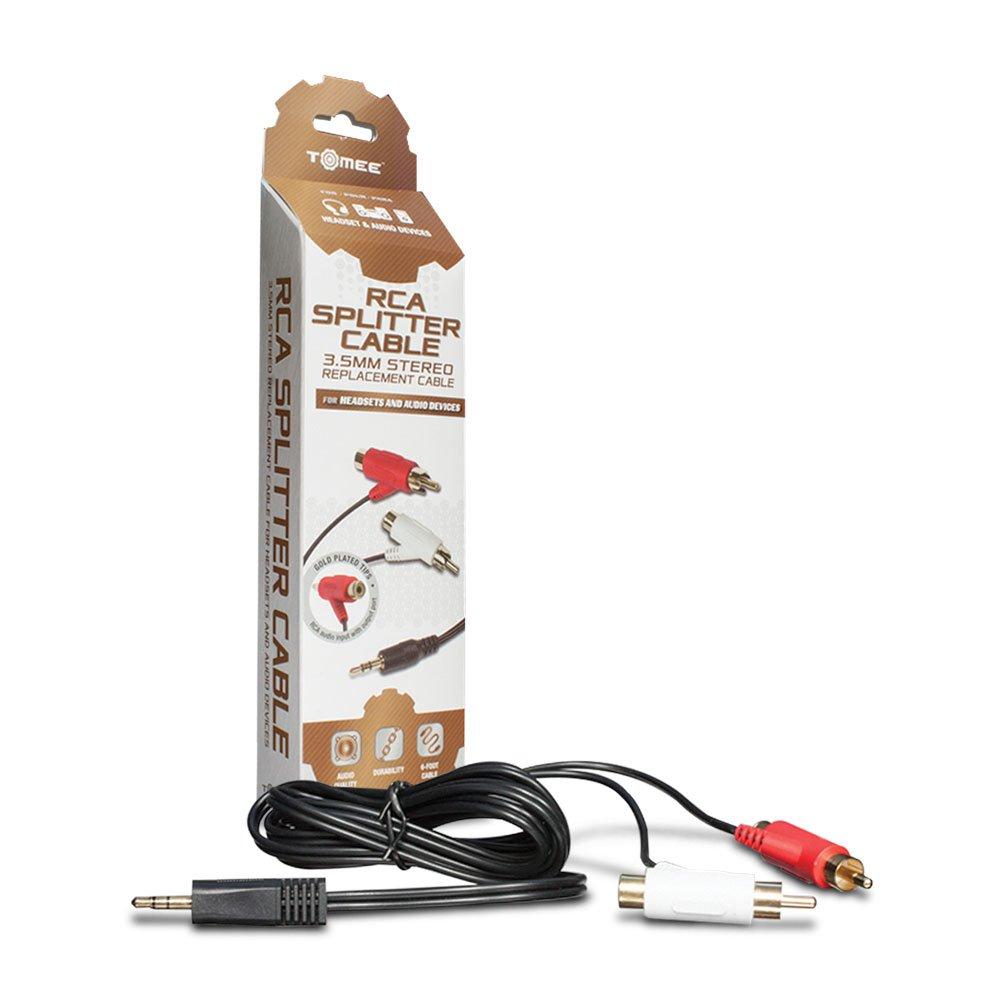 Tomee 3.5mm RCA Stereo Splitter Cable for Headset/ Audio Devices