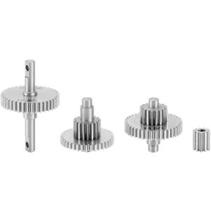 INJORA 15g Stainless Steel 16.6:1 Transmission Gear Pinion Set for TRX4M Upgrade 1/18 RC Crawler Car