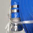 2" x 100 ft Backwash Hose for Swimming Pools, Heavy Duty PVC Water Lay Flat Discharge Hose,Durable Pool Drain Hose with Aluminum Camlock C and E Fittings for Pump And Filters