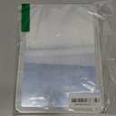 OMIRO Travel Makeup Mirror with Light, 10 x 7 inch Lighted Desk Mirror with Adjustable Stand and 3 Lighting Modes for Shaving and Travelling, White