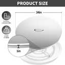 RYFT Fire Pit Lid Round, 34'' Fire Pit Lid, 304 Stainless Steel Fire Pit Cover, Fits 30" and 31" Round Drop in Fire Pit Pan