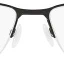 Oakley Mens Ox3218 Socket 5.5 Rectangular Prescription Eyewear Frames, Polished Black/Demo Lens, 54 mm
