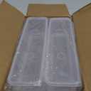 6 Pcs Pasta Container BPA-Free Noodle Food Storage Spaghetti Keeper Box with White Cover Rectangular Chopstick Storage Box Sealed Noodle Canisters for Refrigerator, Kitchen Pantr