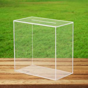 Hxezoc Clear Acrylic Wedding Card Box Large DIY Card Boxes with 4 "Card Text Stickers Gift Money Box Holder for Wedding Reception Anniversary Birthday Party Baby Shower Graduation Decorations