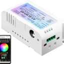 SMLIGHT Smart Wifi LED Strip Controller A1-SLWF-03 Powered by WLED Support Home Assistant, Digital Microphone, Internal Wi-Fi, IR receiver and Sensor Button built-in, for WS2811 WS2812B