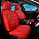 Coverado Car Seat Covers, Car Seat Covers Front Seats, 2-Pack Front Seat Cover, Nappa Leather Waterproof Seat Covers, Car Seat Protectors, Automotive Seat Covers Universal Fit for Most Vehicles