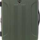 Travelers Club Chicago Hardside Expandable Spinner Luggage, Thyme Green, 20" Carry-On