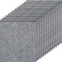 Carpet Tiles Peel and Stick 12x 12 Carpet Squares, 30PCS Self Adhesive Carpet Tiles 12x12 for Living Room, Bedroom and Gym(Light Gray)