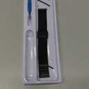 Moran Stainless Steel Mesh Watch Band Quick Release Replacement Strap 18mm 20mm 22mm for Men Women (Black,18mm)