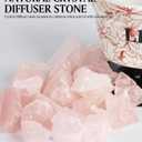 Essential Oil Diffuser Set, Natural Crystal Stone, Blue Bell Aromatherapy, Home Fragrance, Reed Diffuser, for Bedroom, Bathroom, Shelf Decor