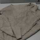 BZB Women's V Neck Long Sleeve Knit Loose Oversized Pullover Sweater Top (M, Apricot) 