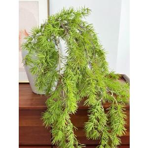 Set of 3 Artificial Hanging Plants UV Resistant Greenery Plants for Indoor Outdoor Decorations, Fake Pines for Home Wall Decor, Bathroom Living Room Outdoor Porch Patio Balcony Decor