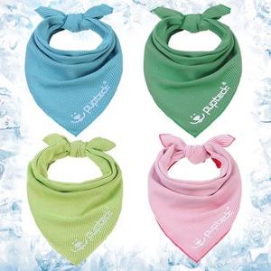 PUPTECK Dog Cooling Bandana for Hot Summer, Pack of 4 Spring Cat Pet Scarf Instant Cooling Towels, Ice Neck Cooler Wraps for Small Medium Large Dogs