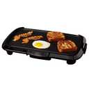 Brentwood TS-821 Non-Stick Electric Griddle with Drip Tray, Adjustable Temperature, and Cool Touch Handles, 16 x 10 Inch, Black