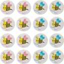 Mirabuy 40 Pack Bee Gender Reveal Button Pins, Team Boy Girl Button Pins for Gender Reveal Party Games Baby Shower Party Ideas