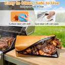 21" Insulated BBQ Blanket for Resting Meat, 9 Pcs Griddle Accessories Set, Heat Resistant Gloves, Stainless Steel Griddle Spatula, Tongs& Brushes, Meat Press, Gift for Men, Dad, Grill Lovers