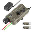 TOUGHSOUL Mlok and Picatinny Mounted Tactical Flashlight Green/Red Laser 3 in 1 Combo, 1600 Lumen Rifle Light with Remote Pressure Switch