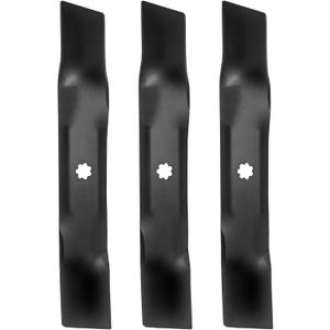 3 Pack 48" Deck Mower Mulching Blades Compatible with John Deere D140 E140 D160 E160 E170 E150 LA145 LA140 LA155 155C 48" Deck Lawn Mower Replaces GY20852 GX21784 AM137757 AM141035
