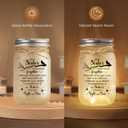 SteadStyle Memorial Gifts for Loss of Sister,Memorial Mason Jar Night Light, Red Cardinal Gift, Loss of Sister Sympathy Gifts, in Memory of Sister Gift, Memory Jar, Memory Lamps