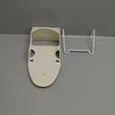 Household Essentials 166-1 Iron Wall Mount with Attached Ironing Board Hooks,White