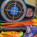 SpringFlower 2 Bow and Arrow Sets with LED Light-up,2 Foam Dart Guns for Kids 5 6 7 8 9 10+ Years Old, Archery Set with Standing Target for Boys & Girl, Ideal Gift (Blue)