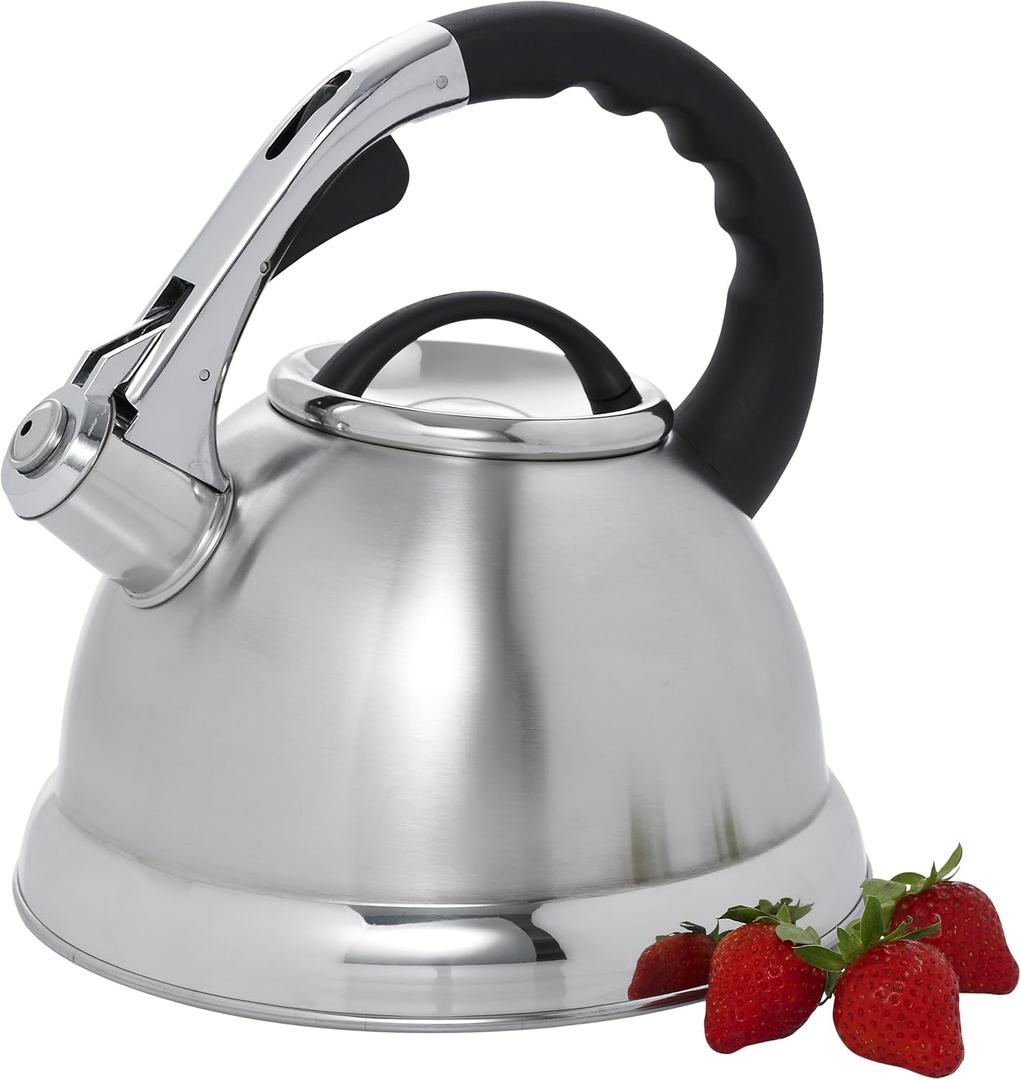 Creative Home Camille 3.0 Qt Stainless Steel Whistling Tea Kettle