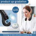 ASNUG Neck Fan, Bladeless Neck Fan, 4000 mAh Rechargeable Personal Fan, 360 Hands Free Wearable Fan, 3 Speeds Adjustable,Faster Cooling, Ultra Quiet, Suitable for Home, Office, Travel, Sports