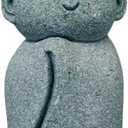 Mini Monk Buddha Statue Sandstone Statues Zen Monk Praying Statue Sculptures for Wealth Good Luck Feng Shui Decor Home Fish Tank Aquarium Garden (Style 9)