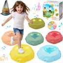 Light Up Stepping Stones for Kids, 6 Pcs Piano Music Toddler Stepping Stones, Non-Slip Design for Sensory Development, Indoor & Outdoor Balance Stepping Stones Ages 3-12