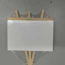 U.S. Art Supply 4" x 6" Stretched Canvas with 8" High Small Natural Wooden Easel (12 Pack), A-Frame Canvas Stand Tripod, Small Painting Easels - Tabletop Easel for Painting, Canvases, Student Crafts