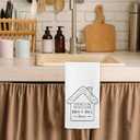 2 x Mimi and Pop Gifts Kitchen Towels, Housewarming Gifts for Mimi Pop from Grandkids, Grandparents Hand Towels for Bathroom Kitchen Decor, Mothers Day Birthday Gift Dish Tea Towel, 16x24 Inch