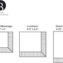 4 x IHR Ideal Home Range Dinner Napkins Disposable 3-Ply Paper Hand Towels, 8.25" x 4.5", Agapanthus, 16-Count